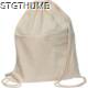 Picture of COTTON GYMBAG in White