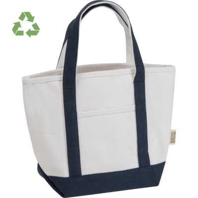 Picture of SMALL CARRIER BAG MADE FROM RECYCLED COTTON in Beige 