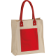 Picture of CANVAS SHOPPER with Long Handles in Red 