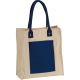 Picture of CANVAS SHOPPER with Long Handles in Darkblue 