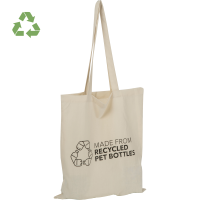 Picture of RPET SHOPPER TOTE BAG RP in Beige 