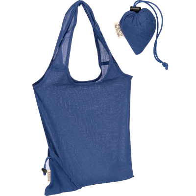 Picture of FOLDING SHOPPER TOTE BAG in Blue 