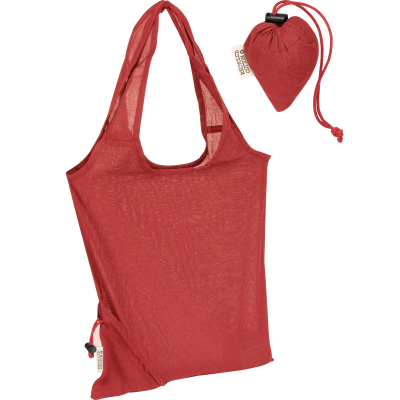 Picture of FOLDING SHOPPER TOTE BAG in Red 