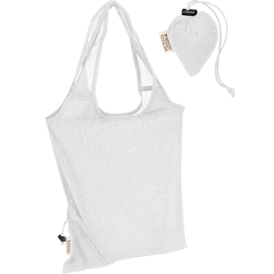 Picture of FOLDING SHOPPER TOTE BAG in White 