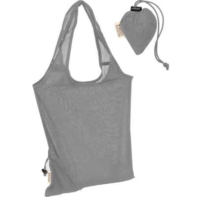 Picture of FOLDING SHOPPER TOTE BAG in Silvergrey 