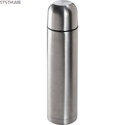 Picture of SILVER STAINLESS STEEL METAL THERMAL INSULATED FLASK with Cup