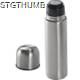 Picture of SILVER STAINLESS STEEL METAL THERMAL INSULATED FLASK with Cup