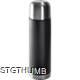 Picture of STAINLESS STEEL METAL THERMAL INSULATED FLASK in Black