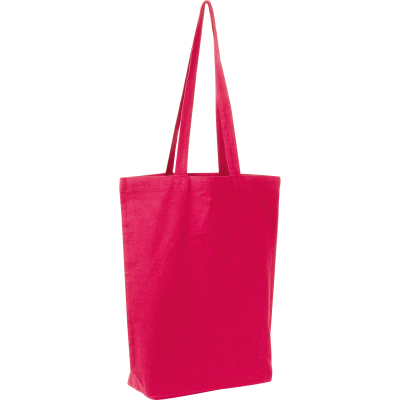 Picture of FAIRTRADE COTTON BAG with Bottom Folding Piotr in Red