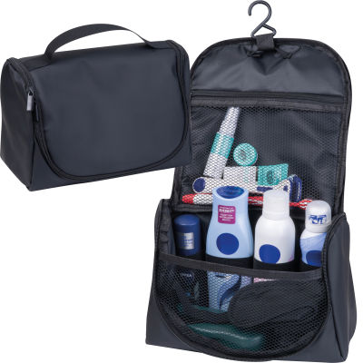 Picture of COSMETICS BAG – with Hanging Hook Noah in Black