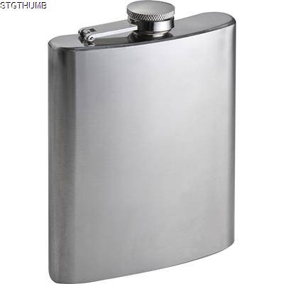 Picture of SILVER STAINLESS STEEL METAL HIP FLASK