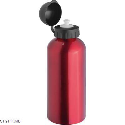 Picture of ALUMINIUM METAL DRINK BOTTLE in Red.