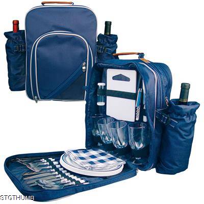 Picture of PICNIC BACKPACK RUCKSACK COOL BAG in Blue