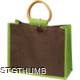 Picture of JUTE BAG with Bamboo Grip in Green