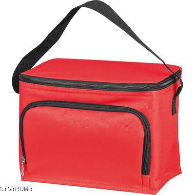 Picture of POLYESTER COOL BAG in Red.