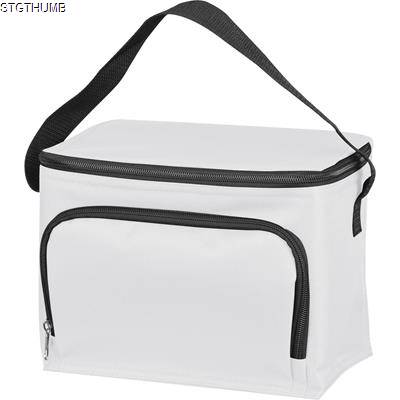 Picture of POLYESTER COOL BAG in White.