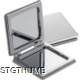 Picture of POCKET DOUBLE MIRROR in White