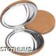Picture of METAL DOUBLE MIRROR with Cork Coating in Beige