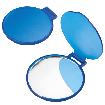 Picture of FROSTED MAKE-UP MIRROR in Blue.