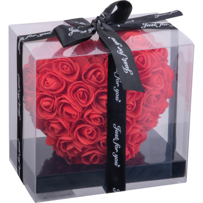 Picture of ARTIFICIAL ROSES in Heart Shape Janice in Red