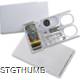 Picture of COMPACT TRAVEL SEWING KIT in Sliding White Plastic Case