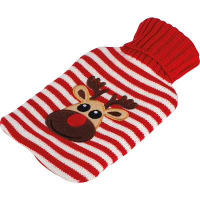 Picture of X-MAS HOT WATER BOTTLE in Red.