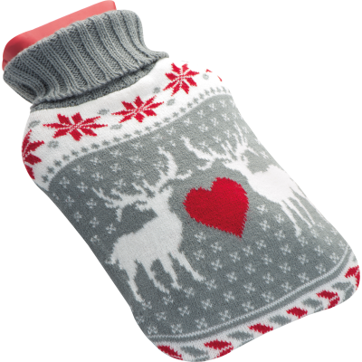 Picture of X-MAS HOT WATER BOTTLE in Silvergrey