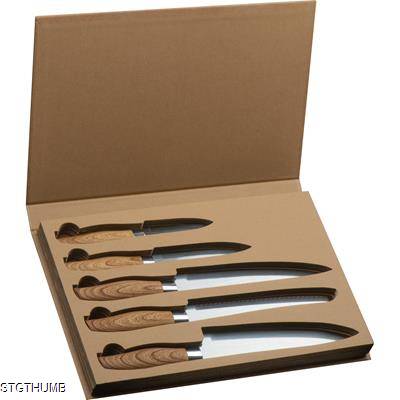 Picture of SET OF 5 KNIVES in Silvergrey.