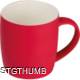 Picture of RUBBER CERAMIC POTTERY MUG in Red