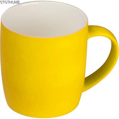 Picture of RUBBER CERAMIC POTTERY MUG in Yellow