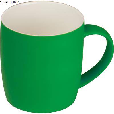 Picture of RUBBER CERAMIC POTTERY MUG in Green