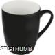 Picture of RUBBER CERAMIC POTTERY MUG in Black