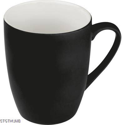 Picture of RUBBER CERAMIC POTTERY MUG in Black.