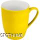 Picture of RUBBER CERAMIC POTTERY MUG in Yellow