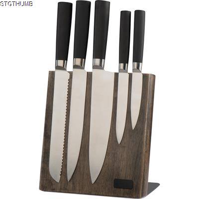 Picture of KNIFE CUBE BLOCK with 5 Knives.