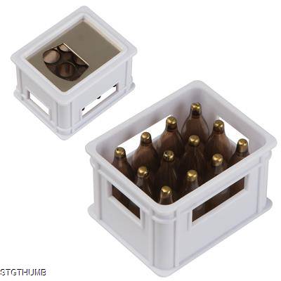 Picture of BOTTLE OPENER in the Shape of Beer Crate.