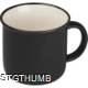 Picture of CERAMIC POTTERY CUP, 350ML in Black