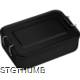 Picture of ALUMINIUM LUNCH BOX with Closure in Black