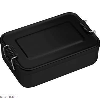 Picture of ALUMINIUM LUNCH BOX with Closure in Black