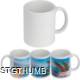 Picture of CLASSIC COFFEE MUG FOR ALLOVER PRINT in White