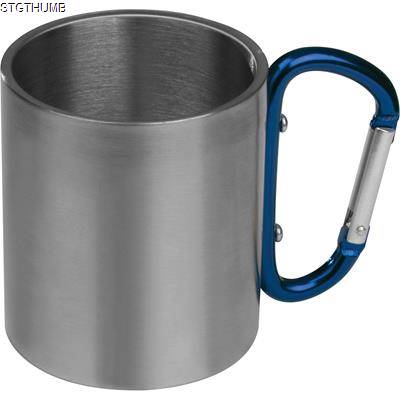 Picture of METAL MUG with Snap Hook in Blue