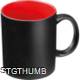 Picture of BLACK MUG with Colored Inside in Red