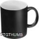 Picture of BLACK MUG with Colored Inside in White