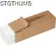 Picture of SET OF 100 DRINK STRAWS MADE OF PAPER in White