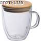 Picture of DOUBLE-WALLED GLASS with Handle & 350 Ml Filling Capacity in Clear Transparent