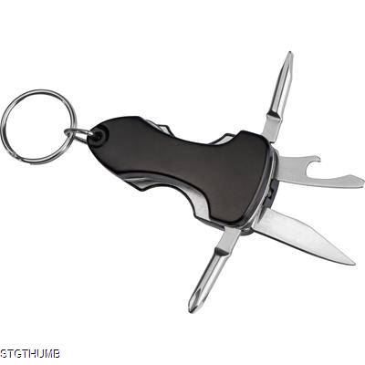 Picture of MULTI TOOL with Keyring in Black.