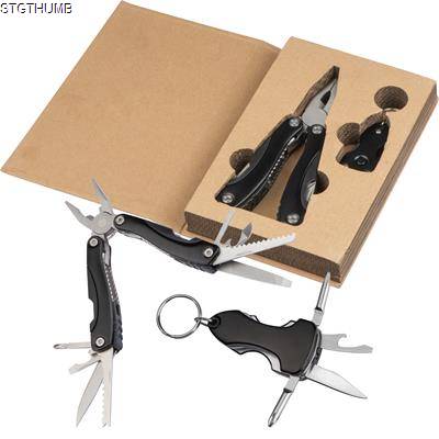 Picture of TOOL SET in Cardboard Card Box in Black.