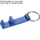 Picture of METAL KEYRING with Bottle & Can Opener in Blue
