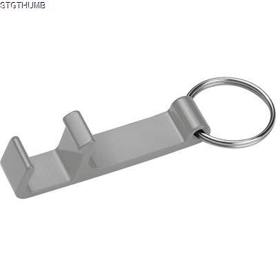 Picture of METAL KEYRING with Bottle & Can Opener in Silvergrey