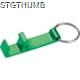 Picture of METAL KEYRING with Bottle & Can Opener in Green